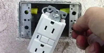 gfci circuits service showing installation of a ground fault circuit interrupter outlet by licensed electricians in Las Vegas, NV