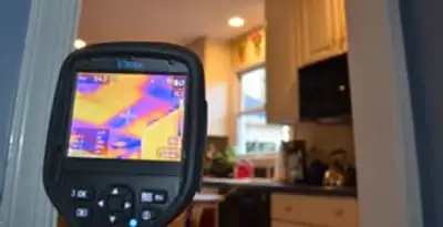 home energy audit service using thermal imaging to evaluate electrical efficiency inside a home in Las Vegas, NV
