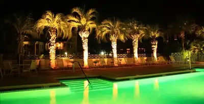 landscape lighting installation services illuminating outdoor recreational areas in Las Vegas, NV