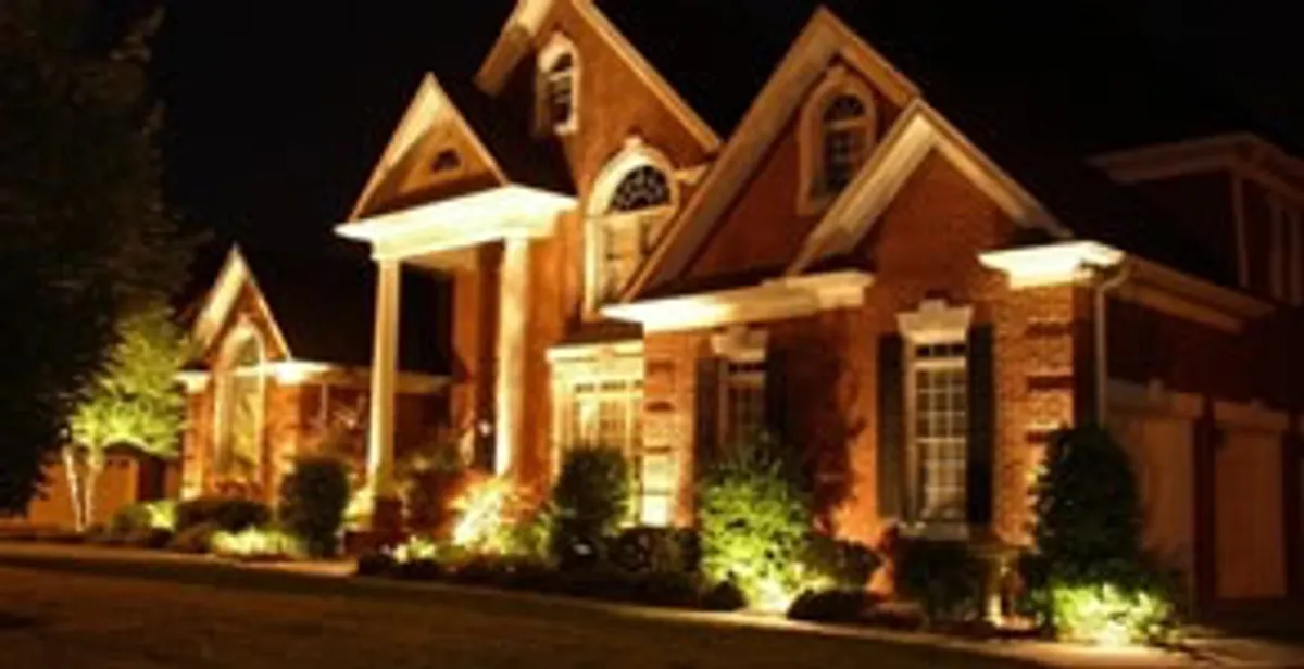 landscape lighting installation services enhancing residential exterior lighting in Las Vegas, NV