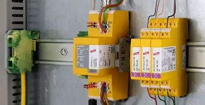 lightning surge protection system with surge suppressors installed by electrical service professionals in Las Vegas, NV