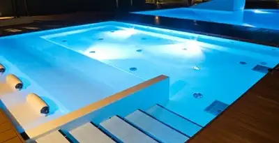 pool light installation and repair services providing modern illuminated pool lighting in Las Vegas, NV
