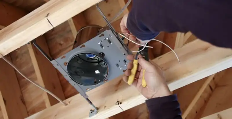 Professional recessed lighting installation with electrical wiring by licensed electricians in Las Vegas, NV
