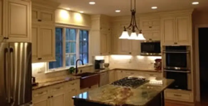 Recessed lighting installation enhancing interior lighting by professional electricians in Las Vegas, NV