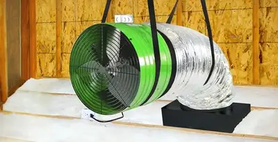 whole house fan installation services with professionally mounted ventilation fan system in Las Vegas, NV